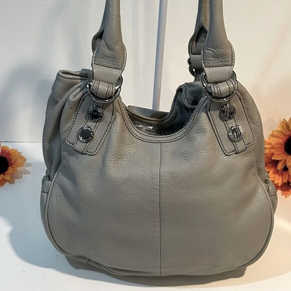 Marc by Marc Jacobs Elegant Gray Leather hobo Handbag hobo shoulder bag - Picture 9 of 12